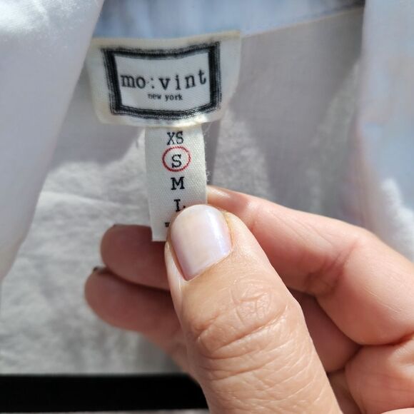 Mo:vint movint white cotton shirt dress - Picture 5 of 7